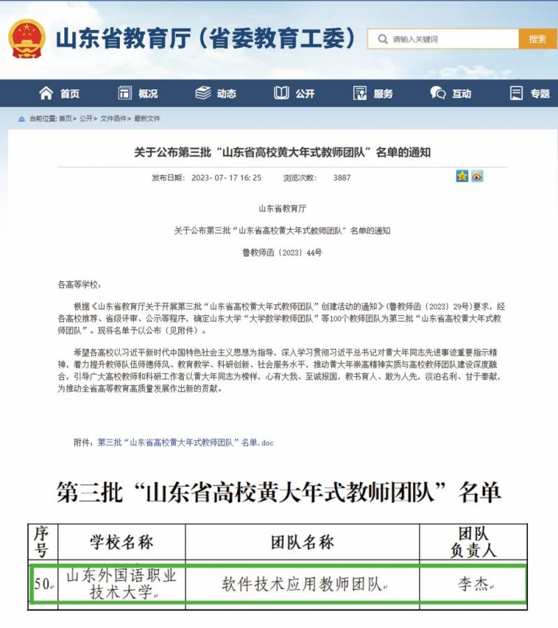 “+1”山东省高校黄大年式教师团队